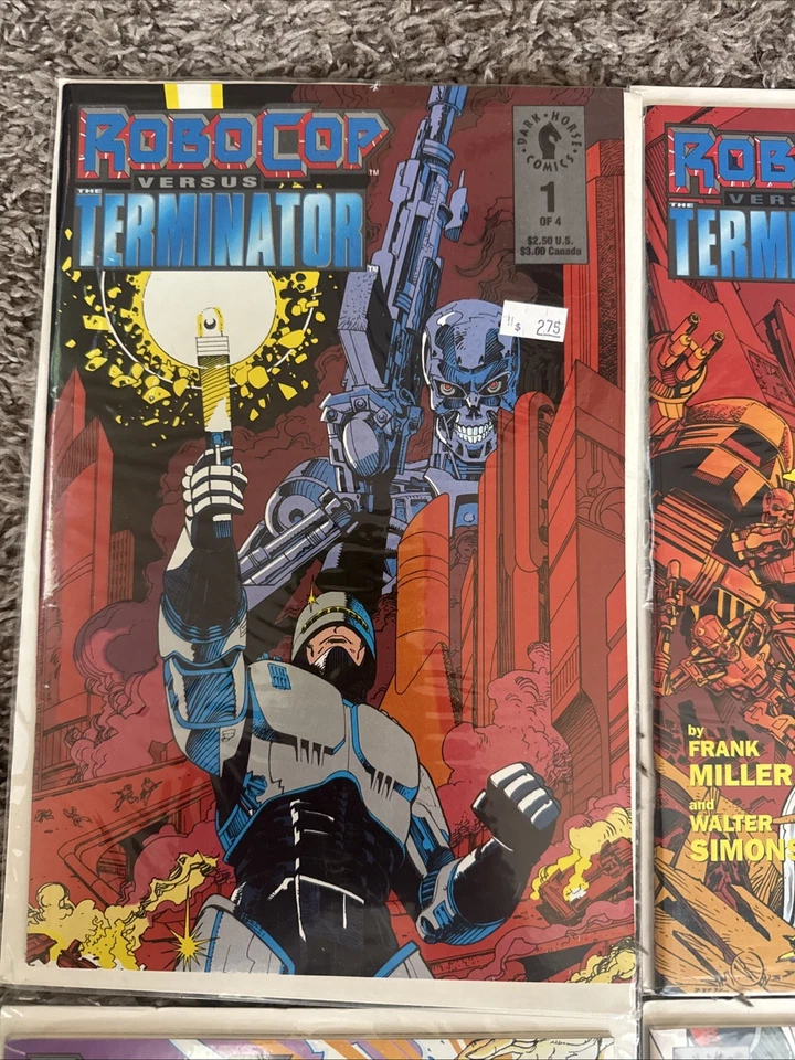 ROBOCOP VS TERMINATOR #1-4 Dark Horse Comics (1992) Complete Set w/inserts - Image 2 of 4