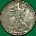1935-D Walking Liberty Half Dollar Almost Uncirculated AU Coin #40241