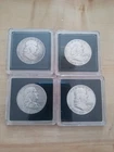 Lot Of 4 Franklin Half Dollars 50c 90% Silver Nicely Circulated Coins.
