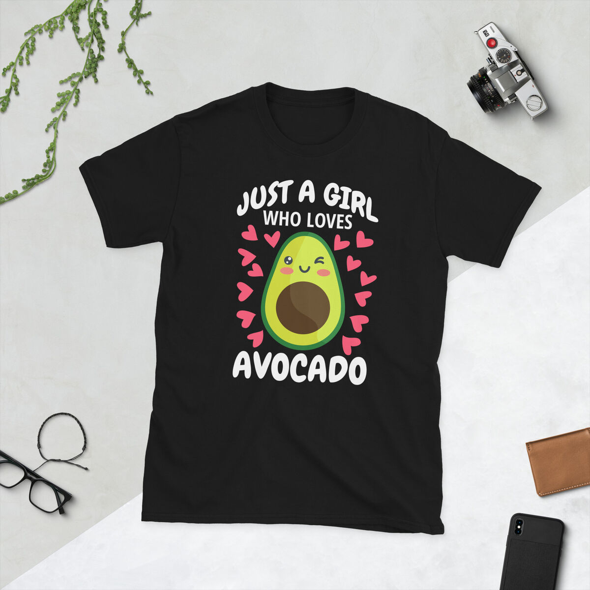 Just A Girl Who Loves Avocado T-Shirt Girls Funny Vegan Gift Just A Girl Who Loves Avocado T-Shirt Girls Funny Vegan Gift