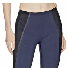  Spanx Exposed Mesh Contouring Seamless Leggings    Lapis Night Navy   Sz XS  #1