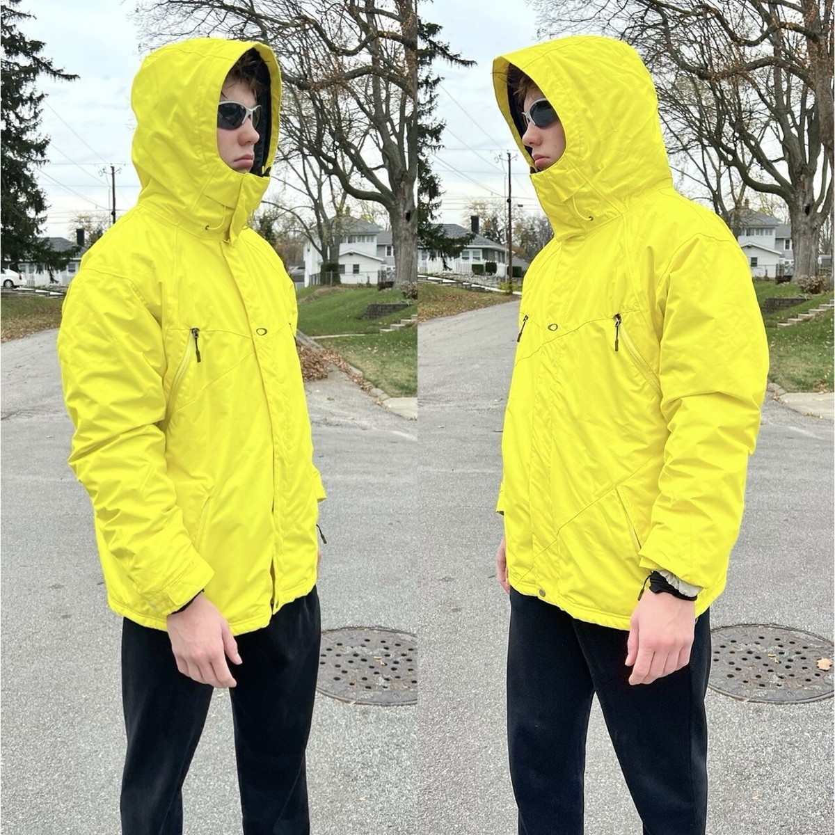 Oakley Icon Snowboarding Bright Yellow Performance Jacket SZ L