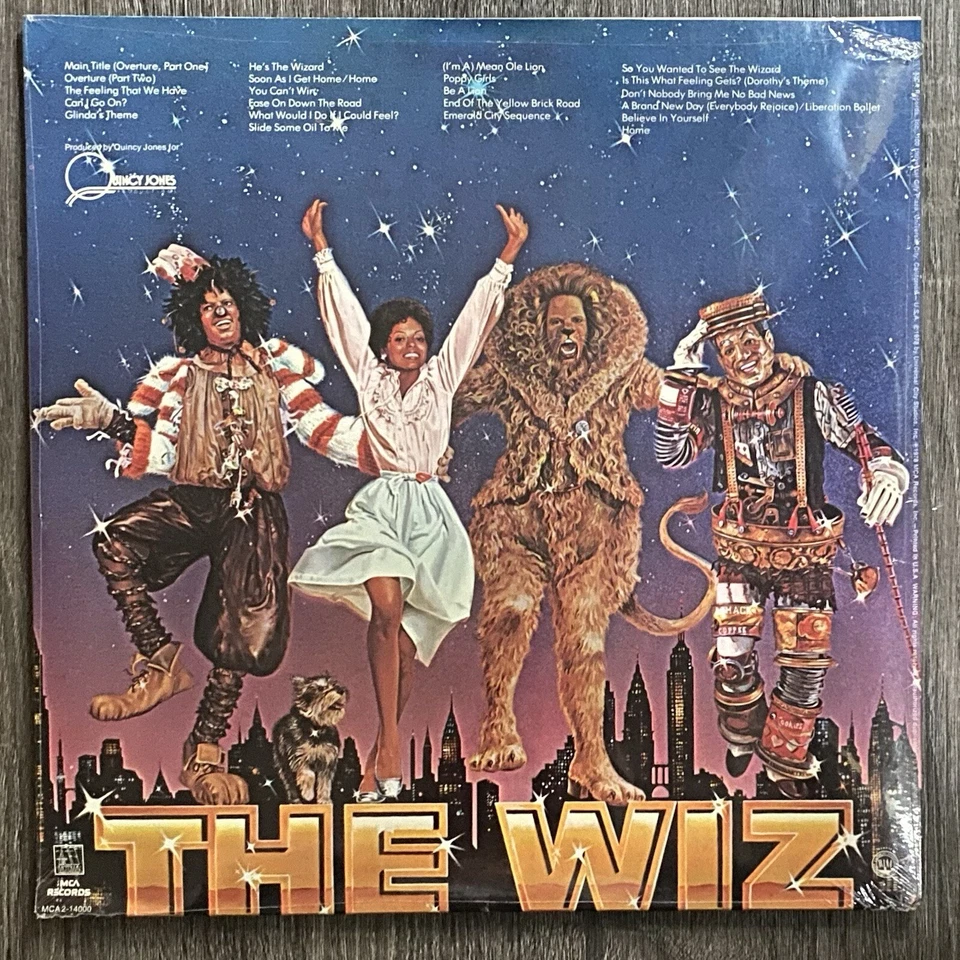 The Wiz Soundtrack (Double LP) MCA2-14000 SEALED - Image 2 of 3