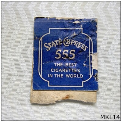 what are the best cigarettes in the world State Express 555 The Best Cigarettes In The World Matchbook Label (MKL14)