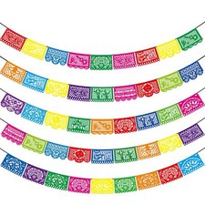 5 PCS Mexican Party Banners, Cinco De Mayo Mexico Decor, Fiesta Party Decorat...