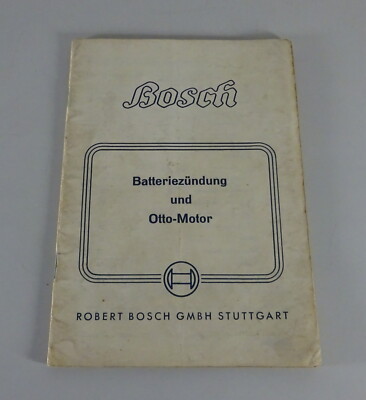 Manual Bosch Battery Ignition E Gasoline Engine Stand 12/1951