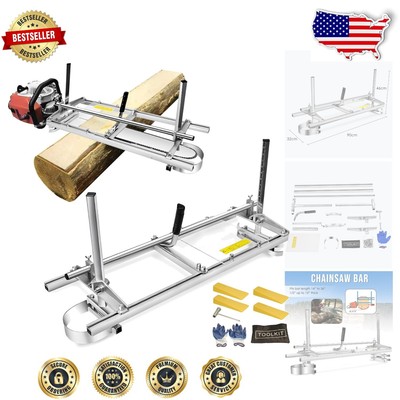 Heavy-Duty Chainsaw Mill for 14''-36'' Logs - Ideal for Builders & Woodworkers