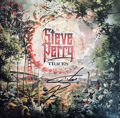 Journey Signed Steve Perry Autographed Album Traces Record w Gift Pack ...