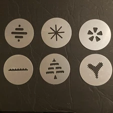 Proctor Silex Plus Super Shooter Replacement Cookie Press Discs From G0123 6 Pc