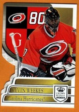 Kevin Weekes(Carolina Hurricanes)2003-04 Crown Royale/Die-Cut Hockey Card