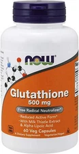 Now Foods Glutathione, 500 mg, 60 Veg Capsules