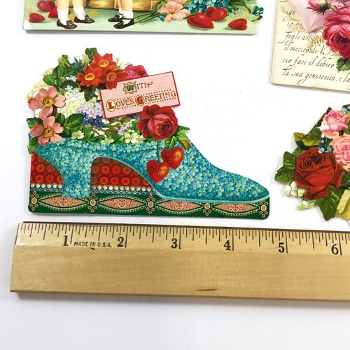 Lote de 20 tarjetas troqueladas de estudio Love Punch victoriano del día de San Valentín - Imagen 6 de 8