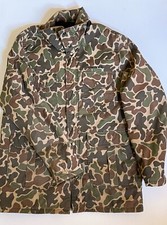 Vintage Camo Jacket 70s WIMAN Coat Mens Size Large 3M 1970s 23x31