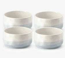 4 Piece Set of 22OZ Rim Dinner and Serving Bowls in White US