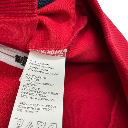 XL IZOD Jacket Mens Red Blue Golf Advantage Performance Stretch Track Full Zip - Picture 5 of 8