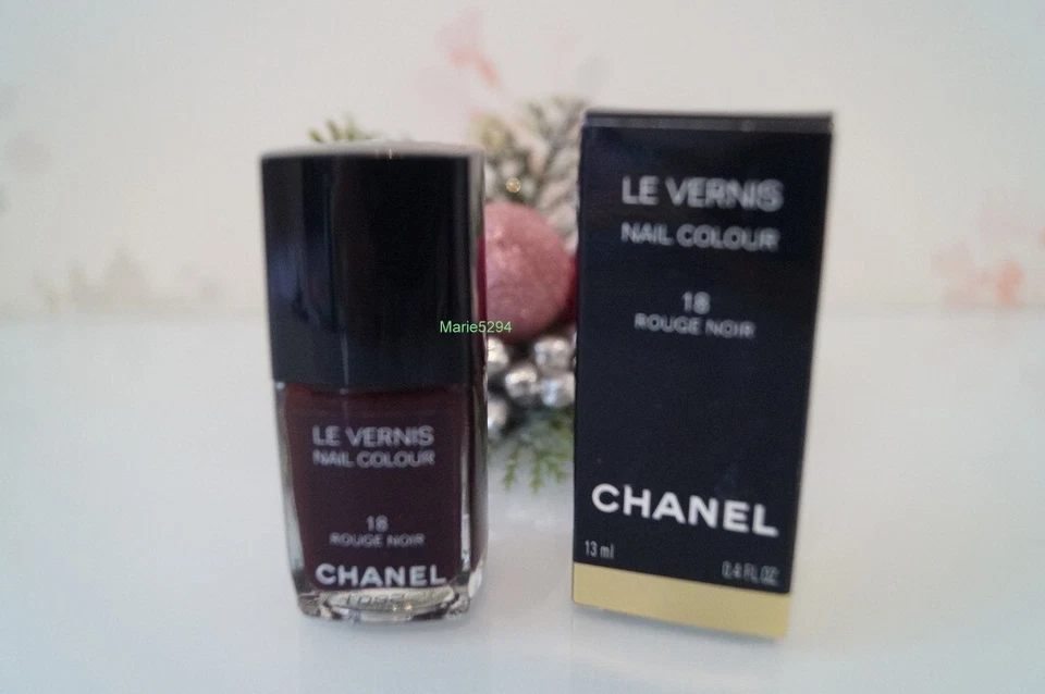 CHANEL   18   ROUGE NOIR    Nail Lacquer    Boîte/BOX   NEUF NEW - Bild 2 von 4