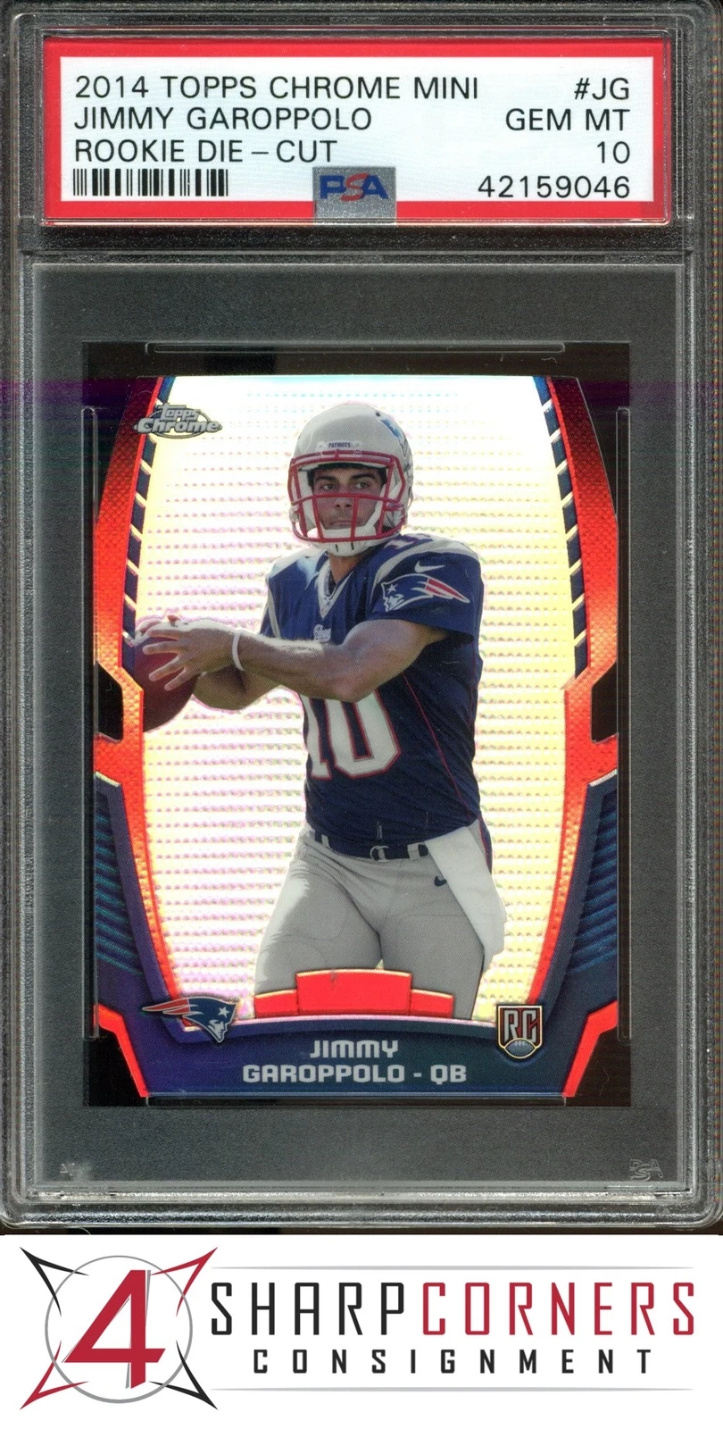 Jimmy Garoppolo Topps Chrome Mini Rookie Die-Cut #JG Base