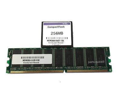 MEM2851-512D= 512MB Cisco 2851 Memory + MEM2800-256CF Compact