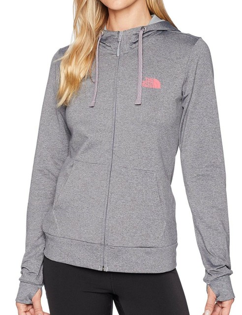 Womens The North Face Slim Fit Full Zip Hoodie Jacket Small Teal Grey For Sale Online Ebay