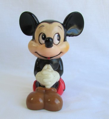 vintage mickey mouse plastic figurine