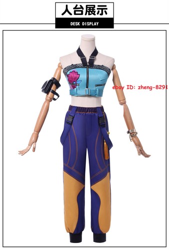 K-Pop: Demon Hunters Zoey Halloween Costume Outfit Cosplay Women's Uniform Suit - Picture 8 of 19