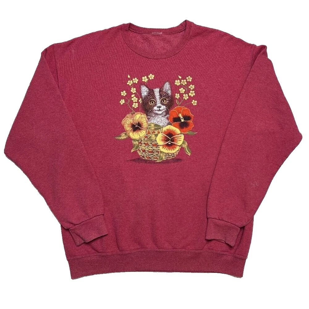 Suéteres femininos Florais de Gato