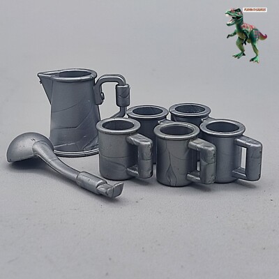 Playmobil Set Tassen und Krug #Western# Gläser-Löffel-Camp-Cowboy