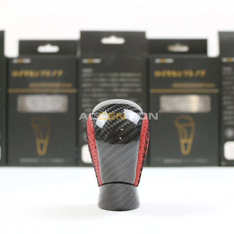 Perilla de cambio de marchas de fibra de carbono real para Toyota Lexus RC F GS F 2015-2021 Foto 3 de 4