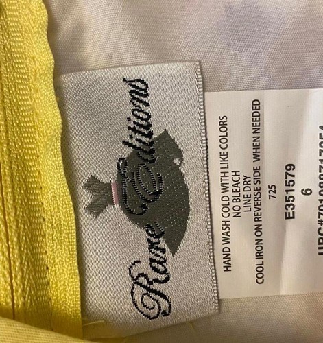 Rare Editions Yellow Floral Dress - Size 6 NWT - Picture 8 of 9