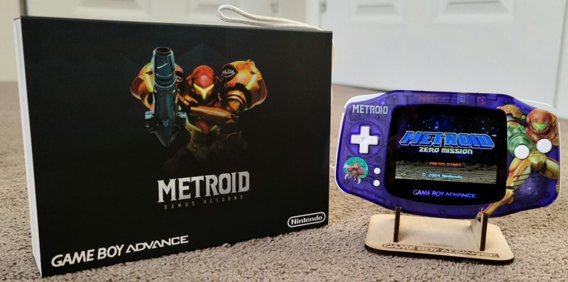 Nintendo Game Boy Advance Metroid Boxed IPS Screen V5 Hispeedido LAMINATED GBA