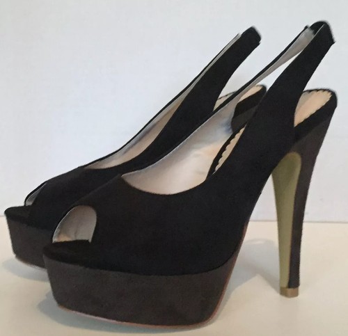 dark grey suede heels