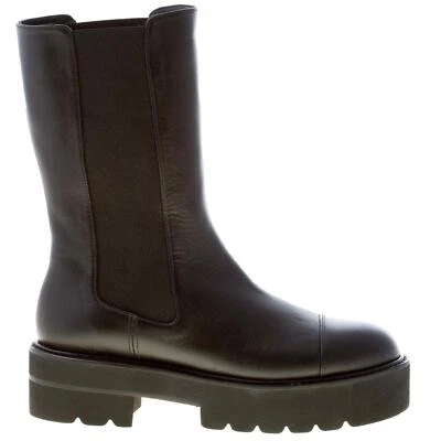 STUART WEITZMAN chaussures femme Presley Ultralift black leather bootie S5636 - Photo 1/4