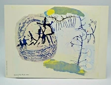 Sister Mary Corita Kent Poster Cure of the Blind Man 10x14 1968 Print