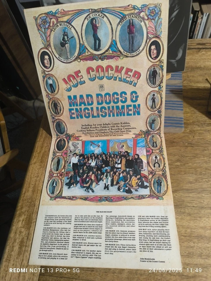 JOE COCKER " MAD DOGS & ENGLISHMEN" - LP ORIGINAL FRANCE (1970) - Photo 3/4