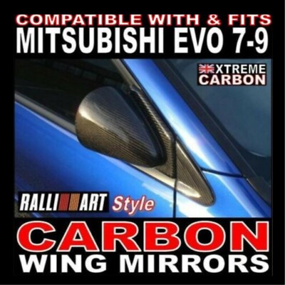 Carbon Ralliart FQ400 Style Außenspiegel ''passt'' Mitsubishi Evo Evolution 7 8 9 