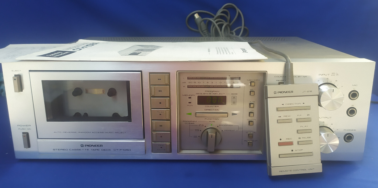 PIONEER CTF1050, NEEDS REPAIR, WEAK SPINNING BUY IT AS PARTS See description