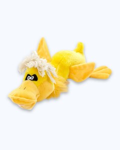 stuffed yellow duck dog toy