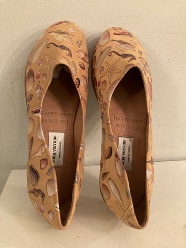 Tania Verrano Made In Brazil Womens Size 38 Brown Leather Slip-on Loafer Shoes - Picture 3 of 5