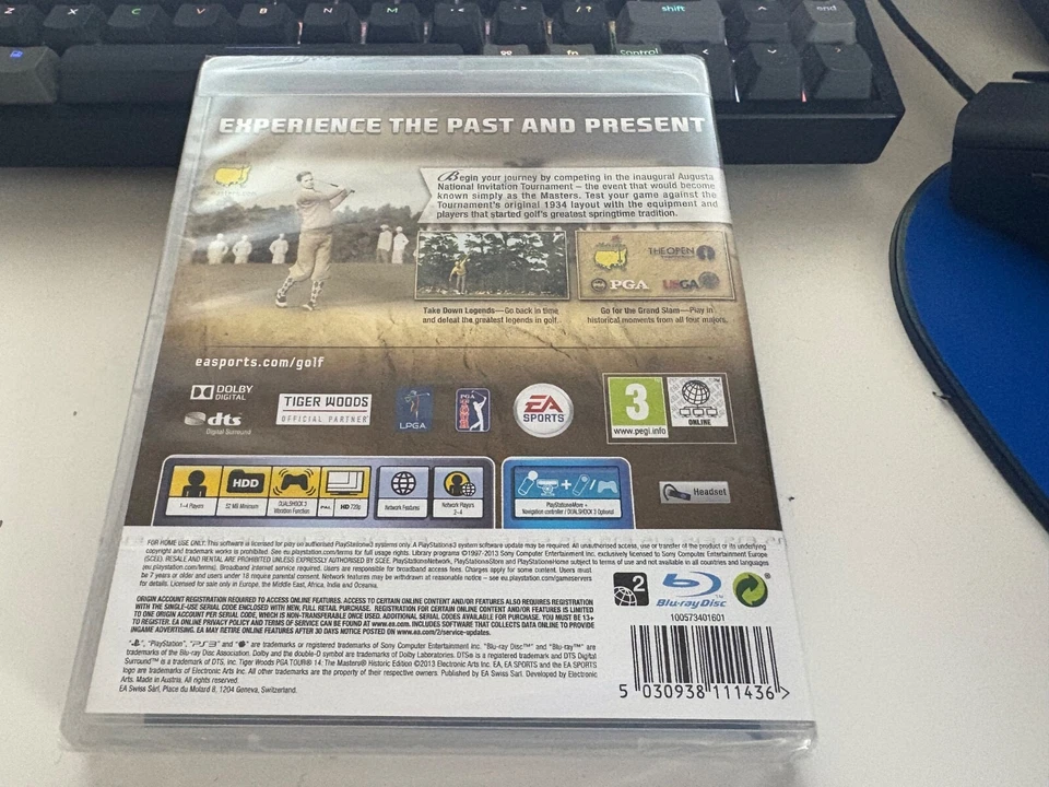 Tiger Woods PGA Tour 14 - Masters: Historic Edition - PS3 game (FACTORY SEALED) - Image 2 of 4