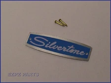 Silvertone Headstock Logo for Vintage Guitar, Free nails!  EZPZ PARTS