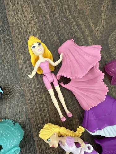 Disney Princess Magiclip Doll Lot Magic Clip On Ball Gowns - Picture 3 of 5