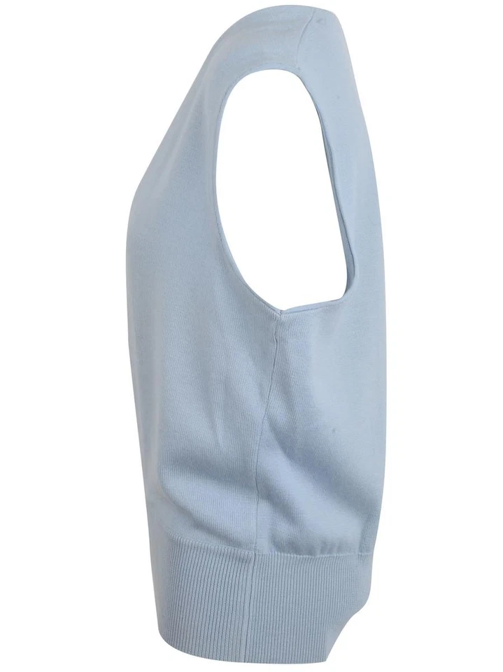 Brioni 女式懒人毛衣毛衣 100% 羊毛蓝色 US 14 码 GB 18 — 第 3/4 张图片