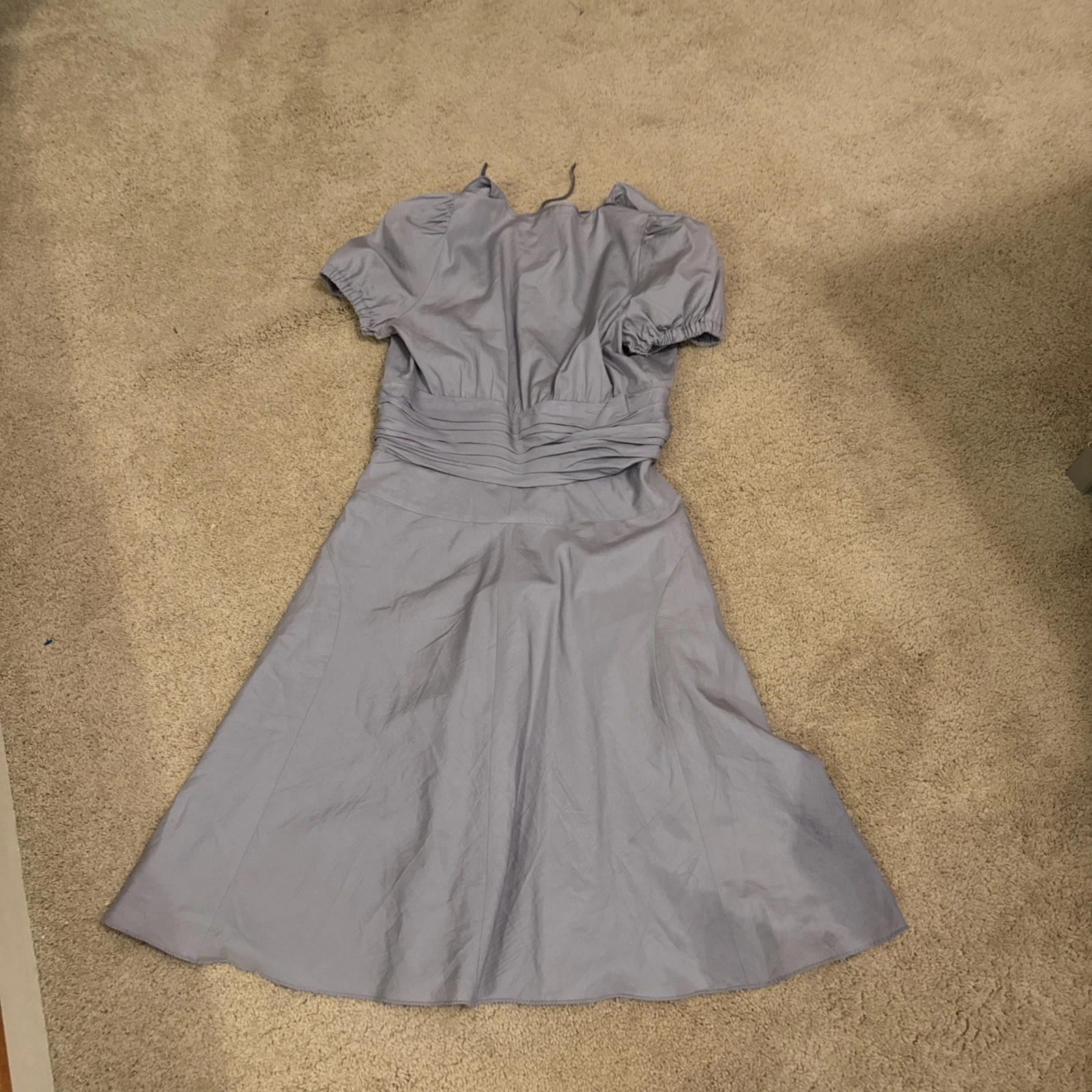 Abito donna Miu Miu grigio cotone vita raccolta tg 42 Italia vintage