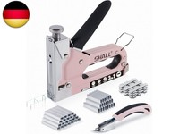 Shall Handtacker Set, 3 In 1 Leistungsstarker Holztacker Mit 3000 Klammern,