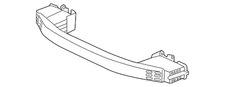 Genuine Honda Front Bumper Impact Bar 71130-TBA-A01
