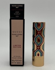Gucci Rouge A Levres Mat Lipstick Lip Colour Matte 509 Janie Scarlet LIMITED ED
