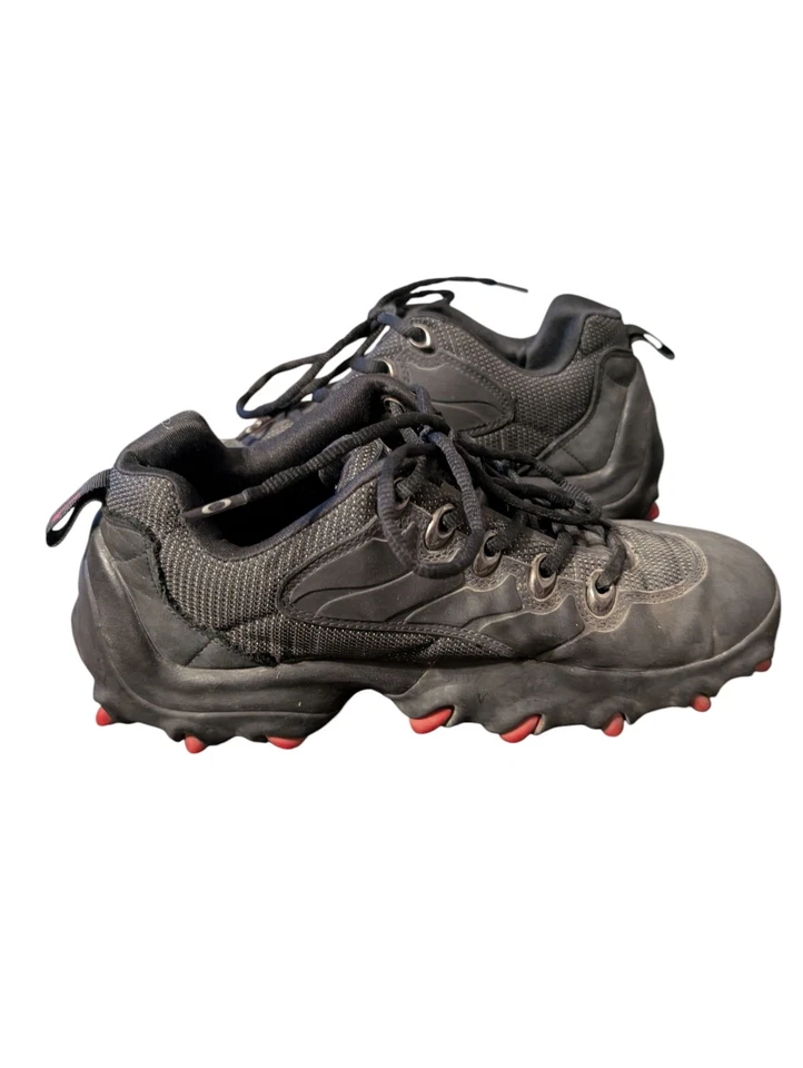 Vintage 90s Oakley Teeth Chunky Outdoor Hiking Shoes Mens Sz 10 Skull & Cross - Image 3 of 4