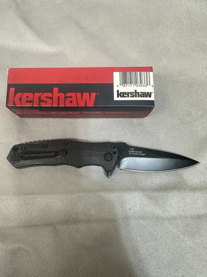 Navaja de Bolsillo Plegable Kershaw Negra RJ Tactical 3.0 Asistida Abierta 8Cr13MoV Hoja Foto 2 de 4