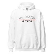 Premium Hoodie For Jaguar E-Type Car Fans Christmas Gift