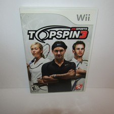 Top Spin 3 Nintendo Wii Video Game w/ Manual Tested & Working